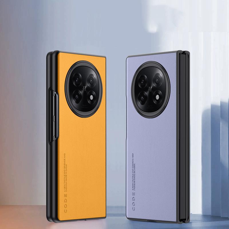 Luxury Leather Back Phone Case For Oppo Find N5 Shockproof Silicone Case For Oppo Find N 5 Back Cover