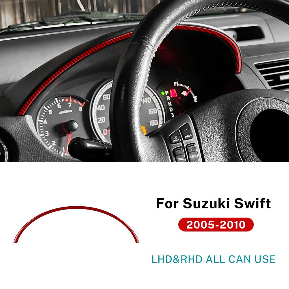 

For Suzuki Swift ZC31S/ZC32S 2005 2006 2007 2008 2009 2010 Real Soft Carbon Fiber Sticker LHD RHD Car Speedometer Frame Trim