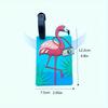 1pc Cute Creative Flamingo Luggage Tag Listing Boarding Pass, Male and Female Backpacks with Luggage Tags
