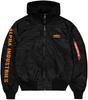 Winter Jacket Alpha Industries MA-1 D-Tec SE (133104) Black/lime