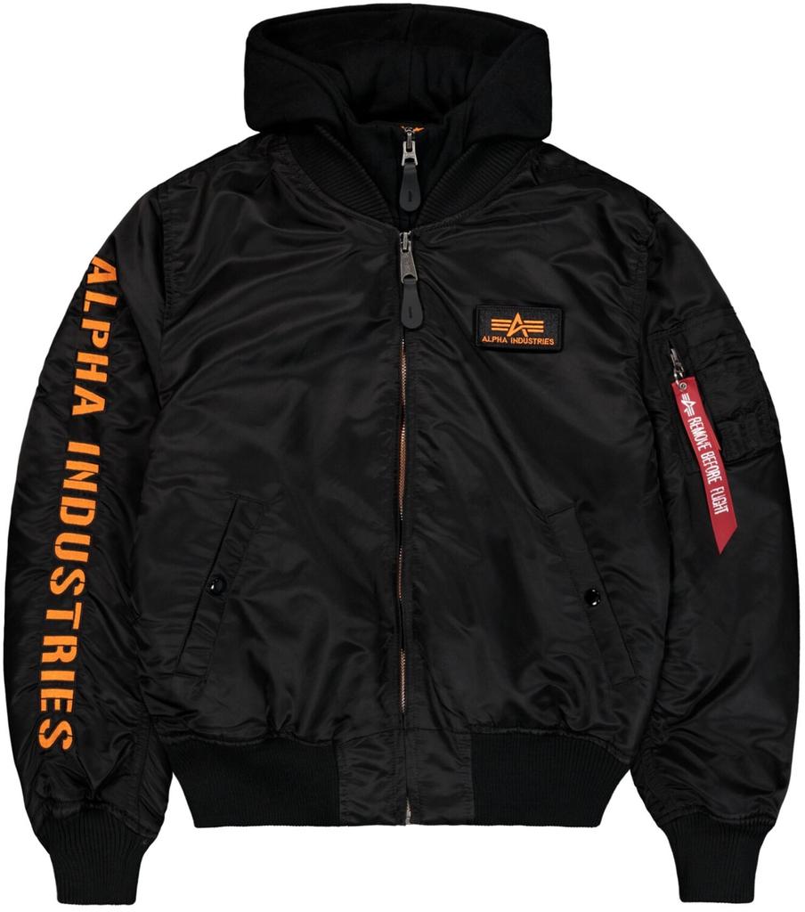 Зимняя куртка Alpha Industries MA-1 D-Tec SE (133104) black/lime