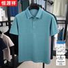 Hengyuanxiang Men's Silk Blend Polo Shirt