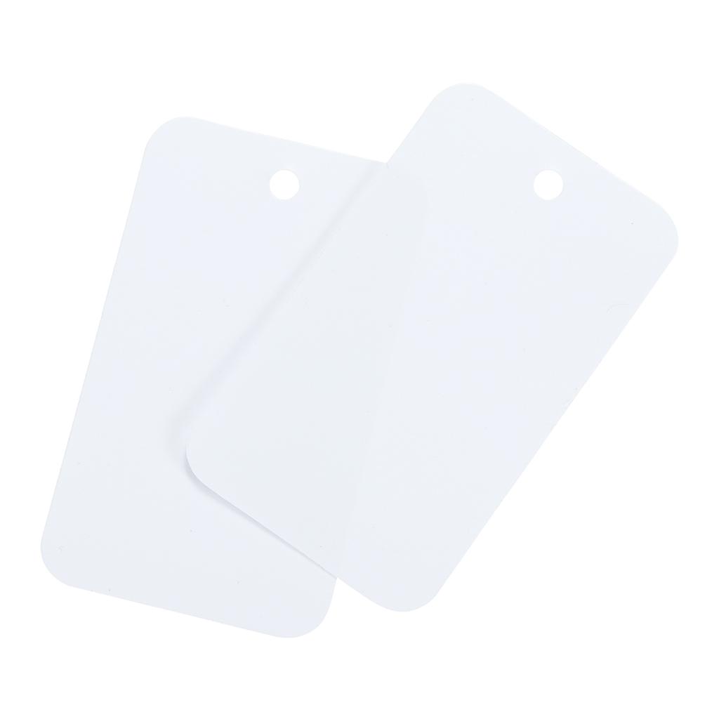 200 Pack Waterproof Eyelet Hole Plastic Shipping Tags Blank Labeling Tags for Product Identification Tags 3.5x6cm
