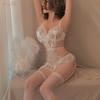Sexy Lingerie Sexy Suspender Lace Seduction Onesie Women's Hot Hollow Open Pajamas Uniform