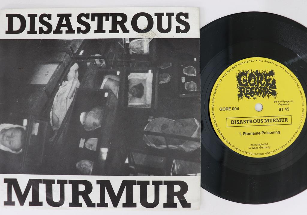 7inch Record DISASTROUS MURMUR - Extra-uterine Pregnancy / Ptomaine  GORE004 GORE 1989 Germany Metal Used