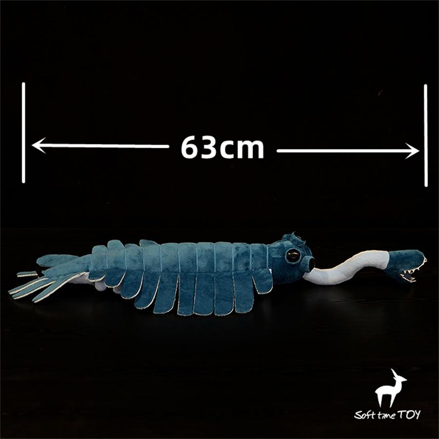 Opabinia Regalis Plüschtier Realistisches Kambrium Stofftier Lebensechtes Meereskönigskrebs Plüschtier Anomalocaris Simulationspuppe gray