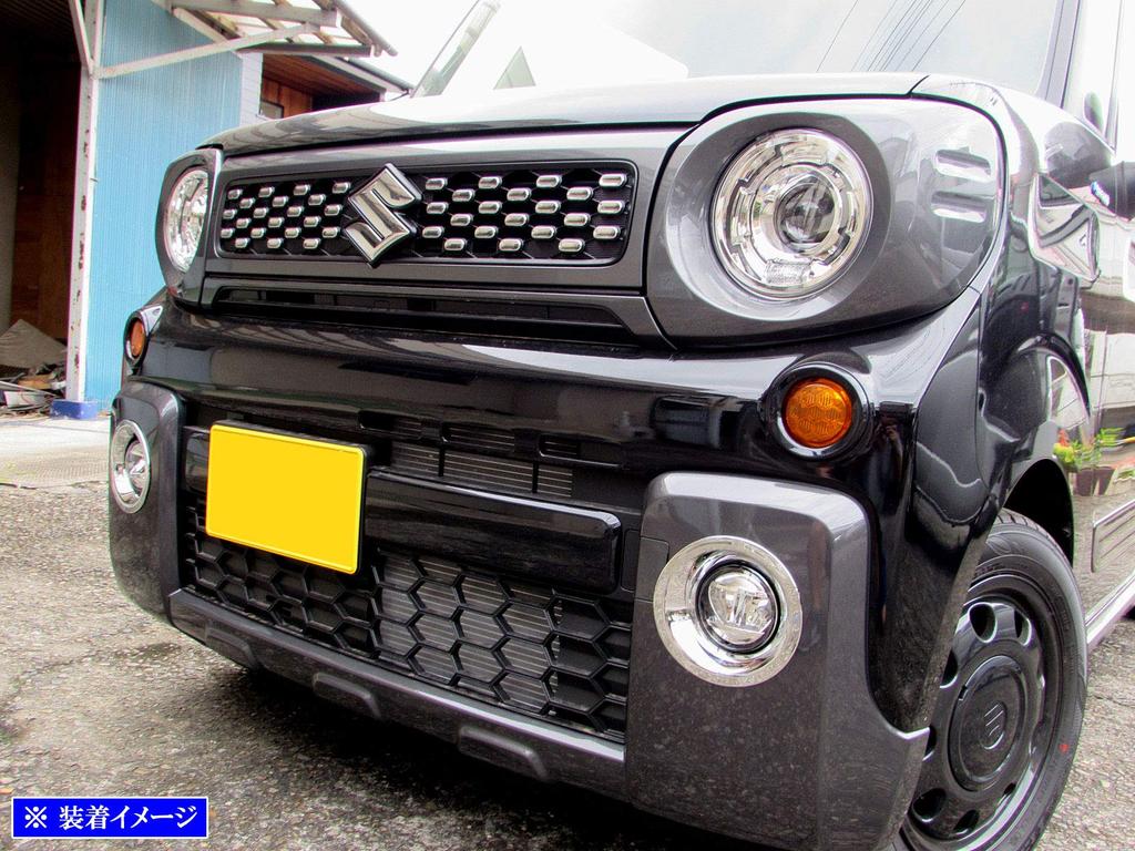 BRIGHTZ Chrome Fog Light Covers for Spacia Gear MK53S Compatible with MK and 53 Spacia Gear [FOG-COV-336] MK53, K53, (Product Code 35022)