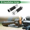 Motoforti 22mm 24mm Universal Motorcycle Hand Grips Cover Rubber Aluminum Alloy Handlebar Grip for Motorcycle Scooter 1 Pair