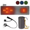 Heated Sleeping Bag Pad Mattress USB Power Warm Heating Mat with 5 Heating Zone 3-Level Temperature for Indoor Outdoor Camping Travel