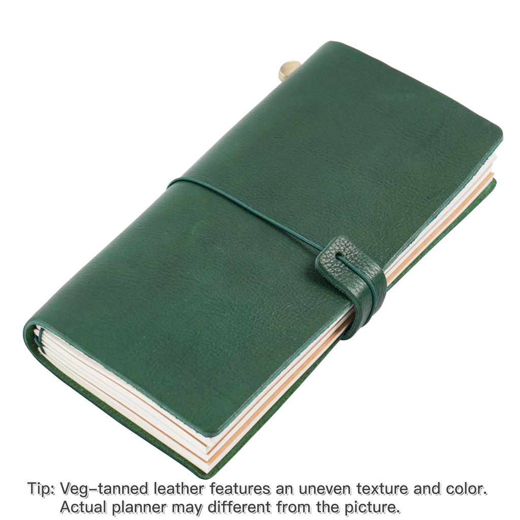 Moterm Compact Series Standard Size Traveler Notebook Full Grain Vegetable Tanned Leather Organizer Diary Sketchbook Planner