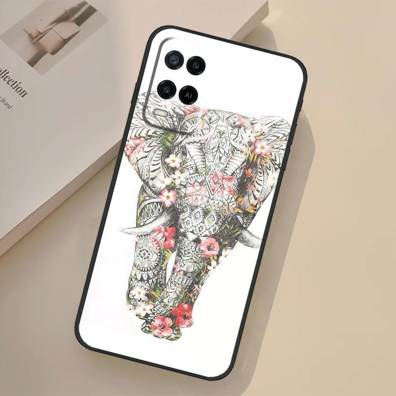 Elephant Mandala Aztec Case For Oppo A98 A78 A18 A38 A58 A60 A80 A40 A96 A76 A16 A94 A74 A54 A15 A17 A57 A77 A5 Pro