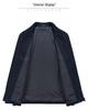 Men's Wool Cashmere Executive Jacket: Business Casual Lapel Coat for Middle-Aged Trends