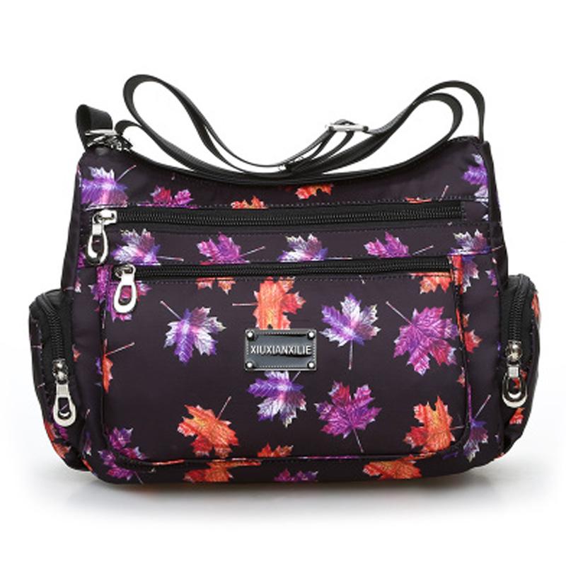 Borse a tracolla da donna floreali alla moda in stile rurale Borse a tracolla leggere con cerniera vintage in stile europeo e americano