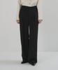 Mosyupamosyu Button Wrap Slacks [Black]