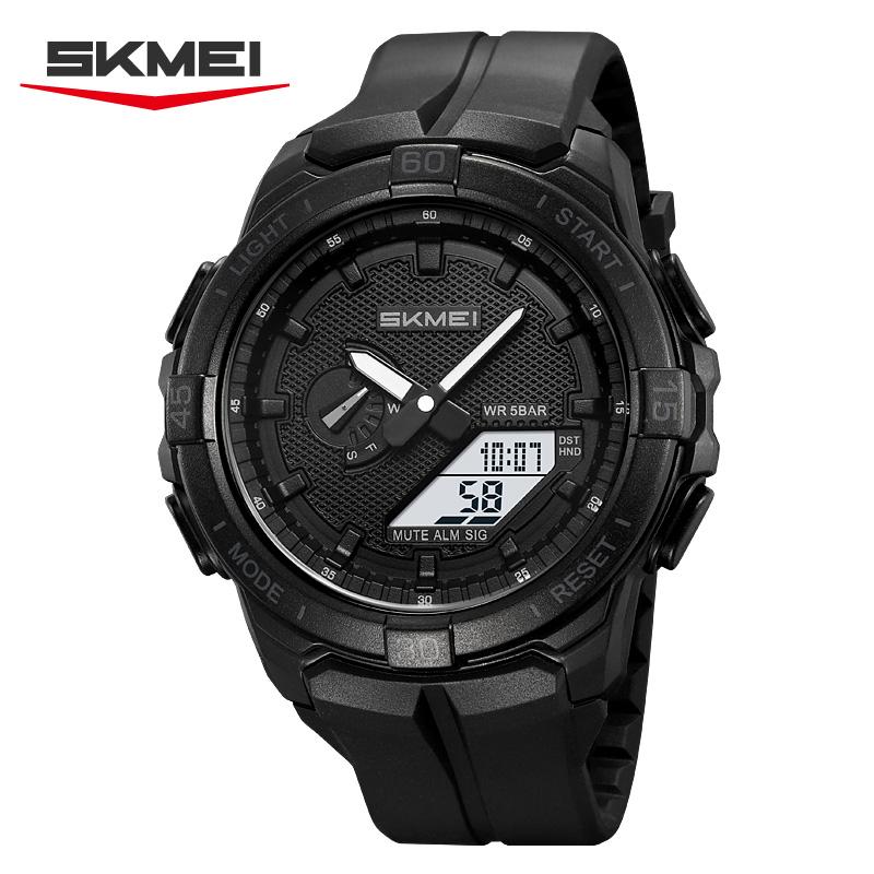 SKMEI 2583 Sports Watch Reloj New Large Dial Men's Digital Countdown Stopwatch LED Light Electronic Watch 5 Alarm Clock Watch