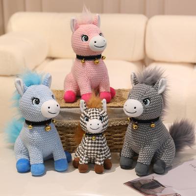 Cartoon Simulation Bell Foal Doll Pony Plush Toy Doll Children Pillow Doll Gift