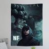 NF Rapper Printed Large Wall Tapestry Art Science Fiction Room Home Decor Decor Blanket