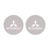 Cwnqah1 Cwmvjg1 2Pcs Car Cup Mat Leather Auto Cup Slot Non-Slip Coaster For Mitsubishi EK Pajero Xpander Eclipse Cross ASX L200 Xforce Outlander