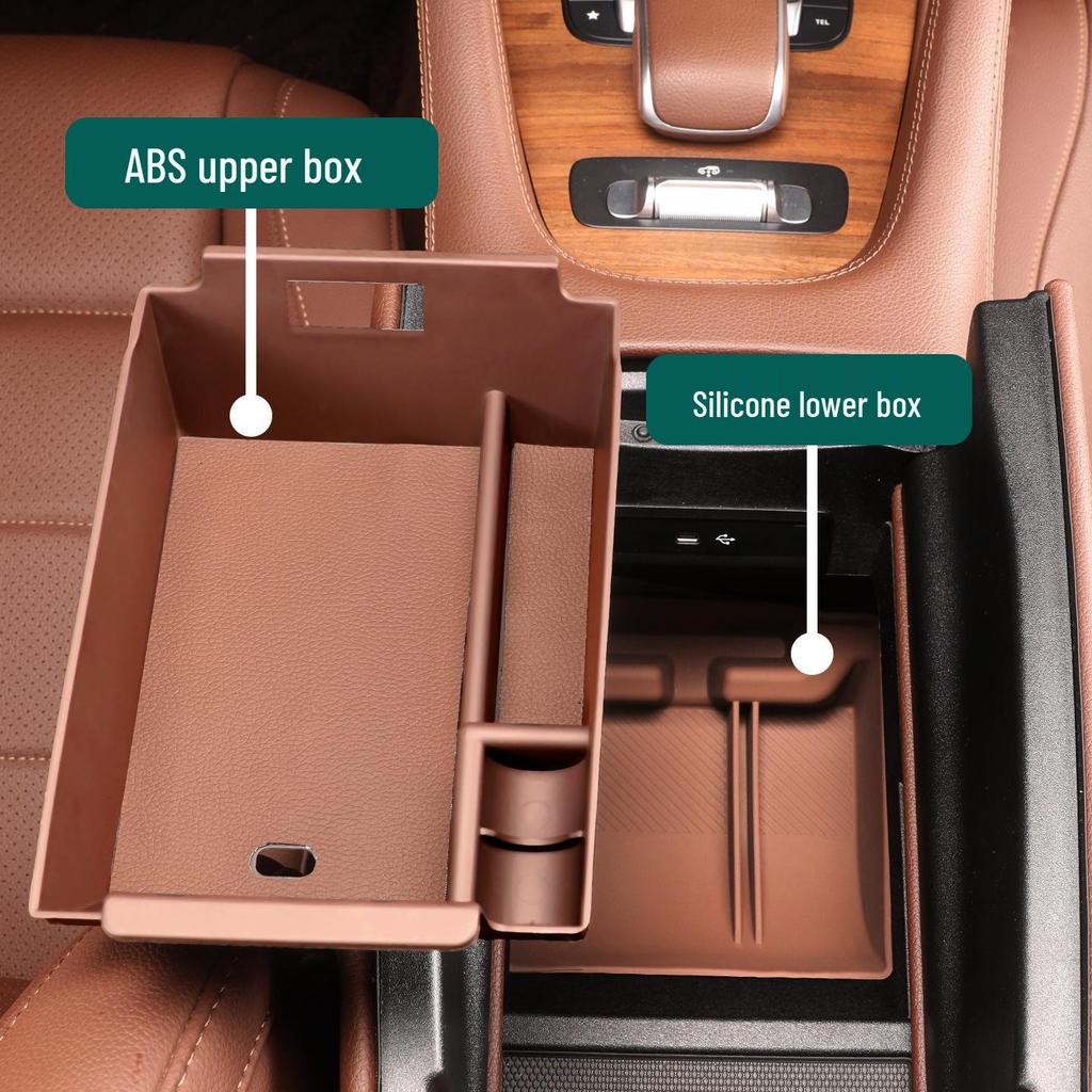 Silicone Storage Box for Mercedes GLE/GLS Center Console & Armrest