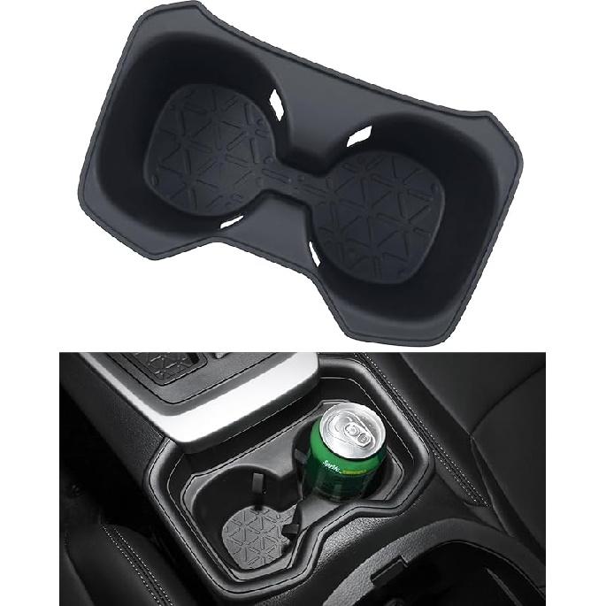 Cup Holder Insert for 2019-2021 Toyota RAV4, Center Console Silicone Drink Organizer Holder Interior Upgrade Accessories for 2019 2020 2021 Toyota 4 Springs 2019-2021
