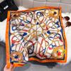 Fashion Square Fashion Foreign Style Small Silk Scarf Women'S Headband Decorative Scarf Dual-Purpose Small Square Scarf New Scarf