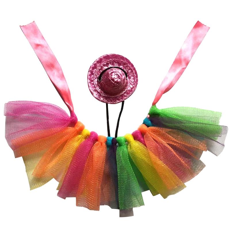 

Cute Bearded Dragon Photo Props Dress Up Costume Pet Tutu Dress+ Headdress 1