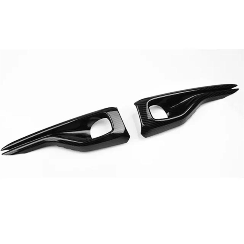 Car Styling Fog Light Cover Fog Lamp Eyebrow Trim Strips For Ford Focus MK4 +, Parts Accessories Carbon Fiber Pattern