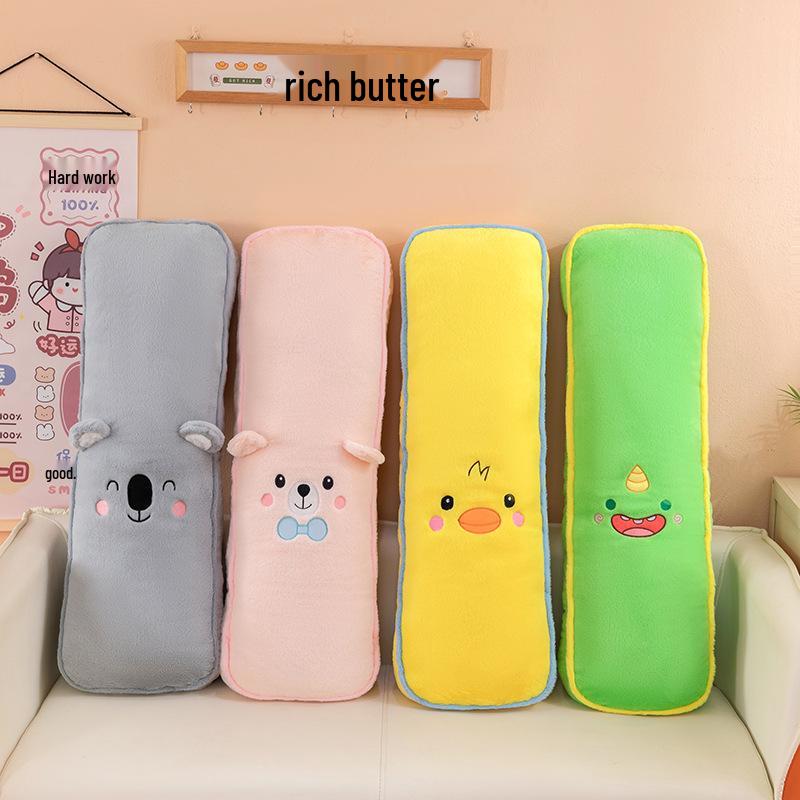 Animal Long Body Pillow for Girls - Sleep, Backrest, and Headboard Cushion