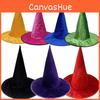 Hat Halloween Witches Cosplay Prop Plush Fabric For Party Decorations Costumes