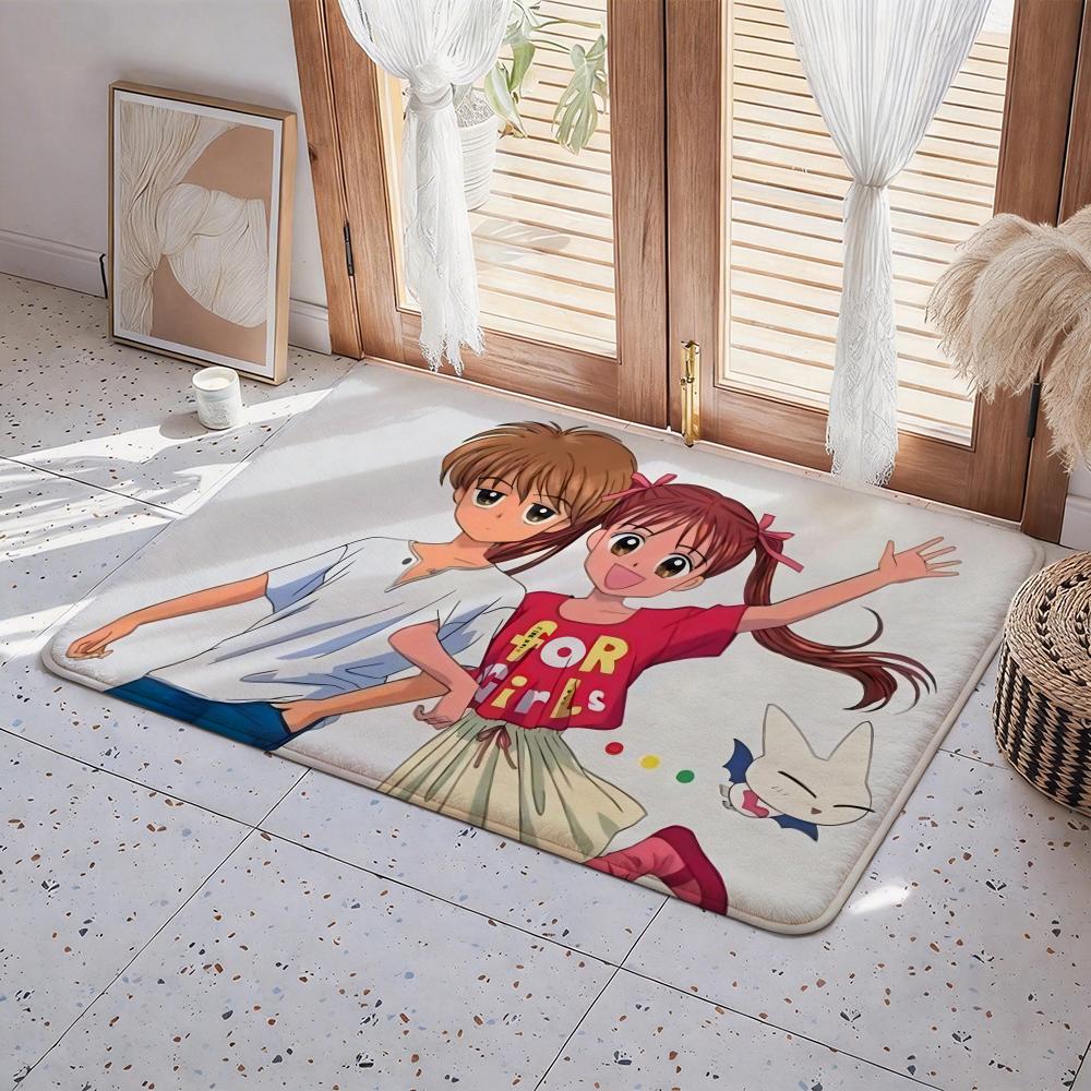 Anime K Kodomo no Omocha Floor Mat Eco Flannel Doormat Non Slip Odorless Indoor Floor Rug Soft Short Plush Home Mat