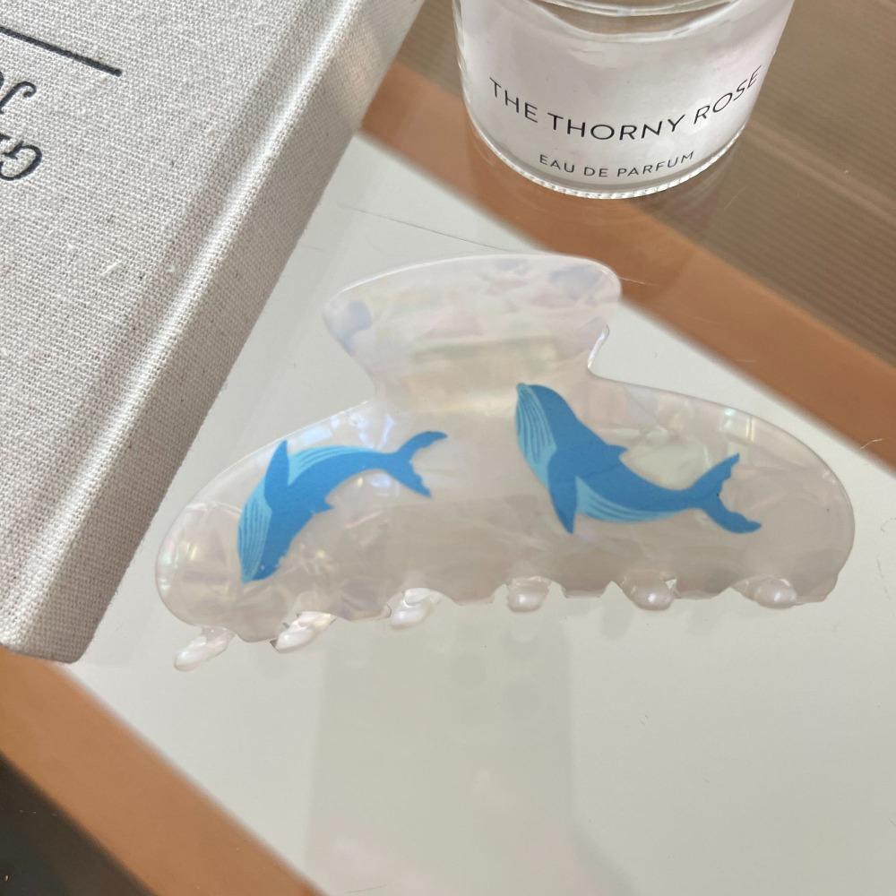 Korean Style Ocean Animal Hair Clip Sweet Geometry Shark Clip Hairpin Shell Hair Claw  Girls
