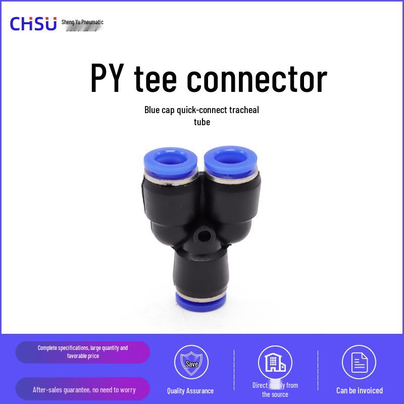 Sheng Yu Lan Y-Type Pneumatic Air Hose Quick Connector (PY-6-8-10-12)