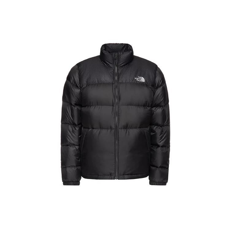 The North Face Down Jackets Men's Black Stand Collar Thickened Puffer Jacket T93YFN-KX7