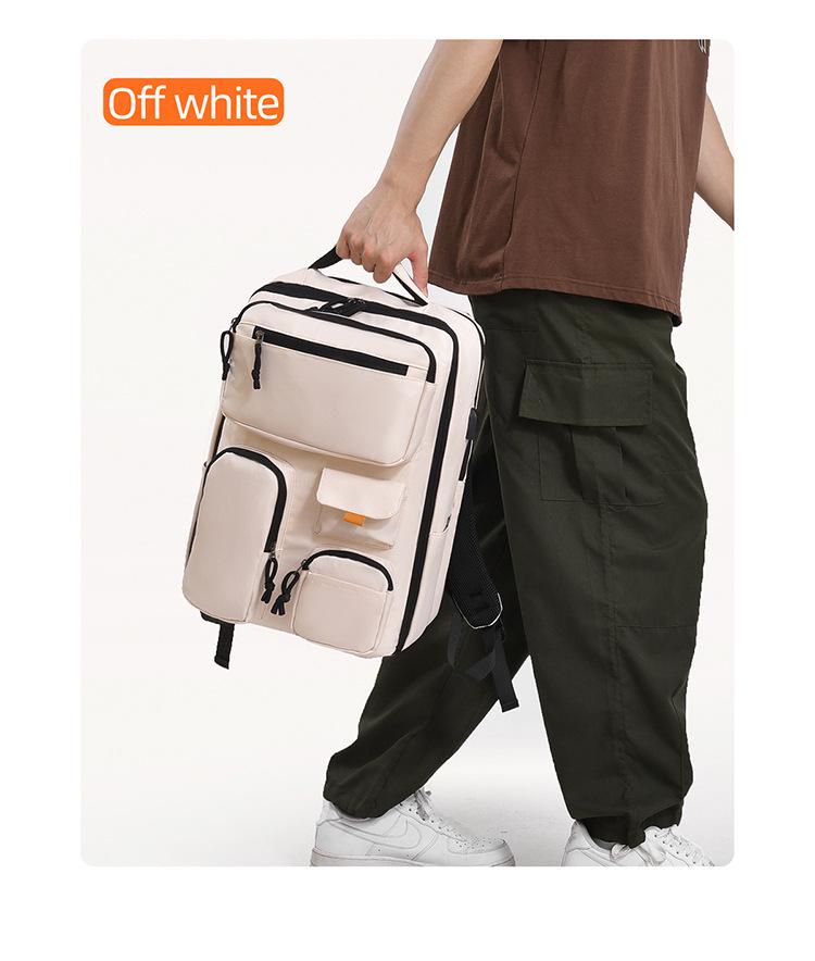 Trendy Unisex Macaron Backpack: Lightweight School, Commuting & Travel Laptop Bag
