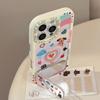 Dopamine Love Puppy for IPhone 16 Phone Case for IPhone 17 Mirror Stand 15promax
