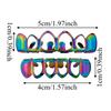 2Pcs/Set Glossy Dental Grills Hip Hop Hollow Teeth Grillz Braces Charm Teeth Grillz  Dental Crown
