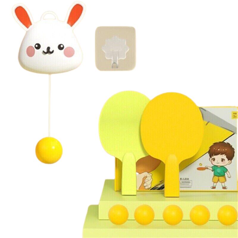 Table Indoor Hanging Tennis Trainer With Racket And Balls Portable Exerciser Toy