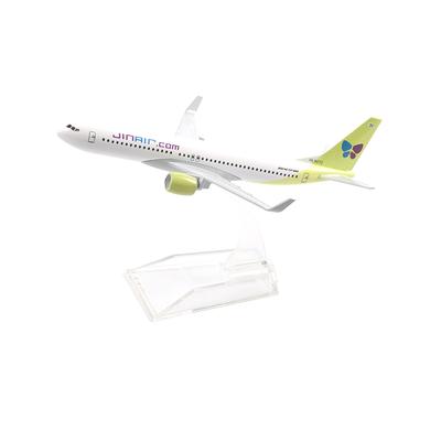 1/400 16cm Korejský JINAIR Boeing 737 Model Letadla Model Letadla Model Leteckého Stroje Kovový Odlitek Letadla Hračka Letadlo Dárek