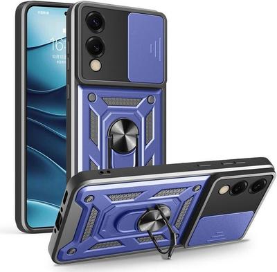 Protective Case - BOOLING - for Samsung Galaxy S25 Edge - Shockproof - Camera Protection - Navy Blue