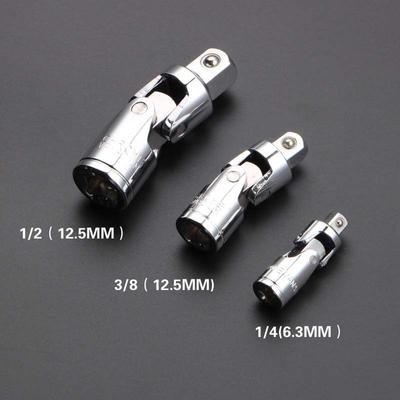 Swivel Drive Joint Socket Set 1/4 3/8 /2 Inch with Secure Locking Feature for Ratchet and Extension Compatibility