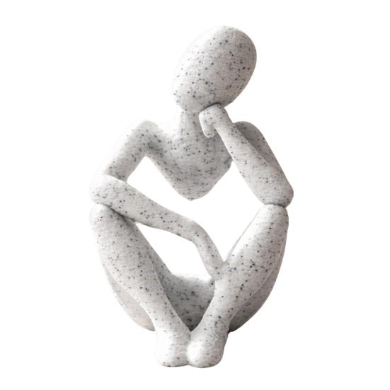 Nordic Style Ornament, Abstract Thicker Design Desktop Sculpture, 3D Printed Desk Accessory for Home Office