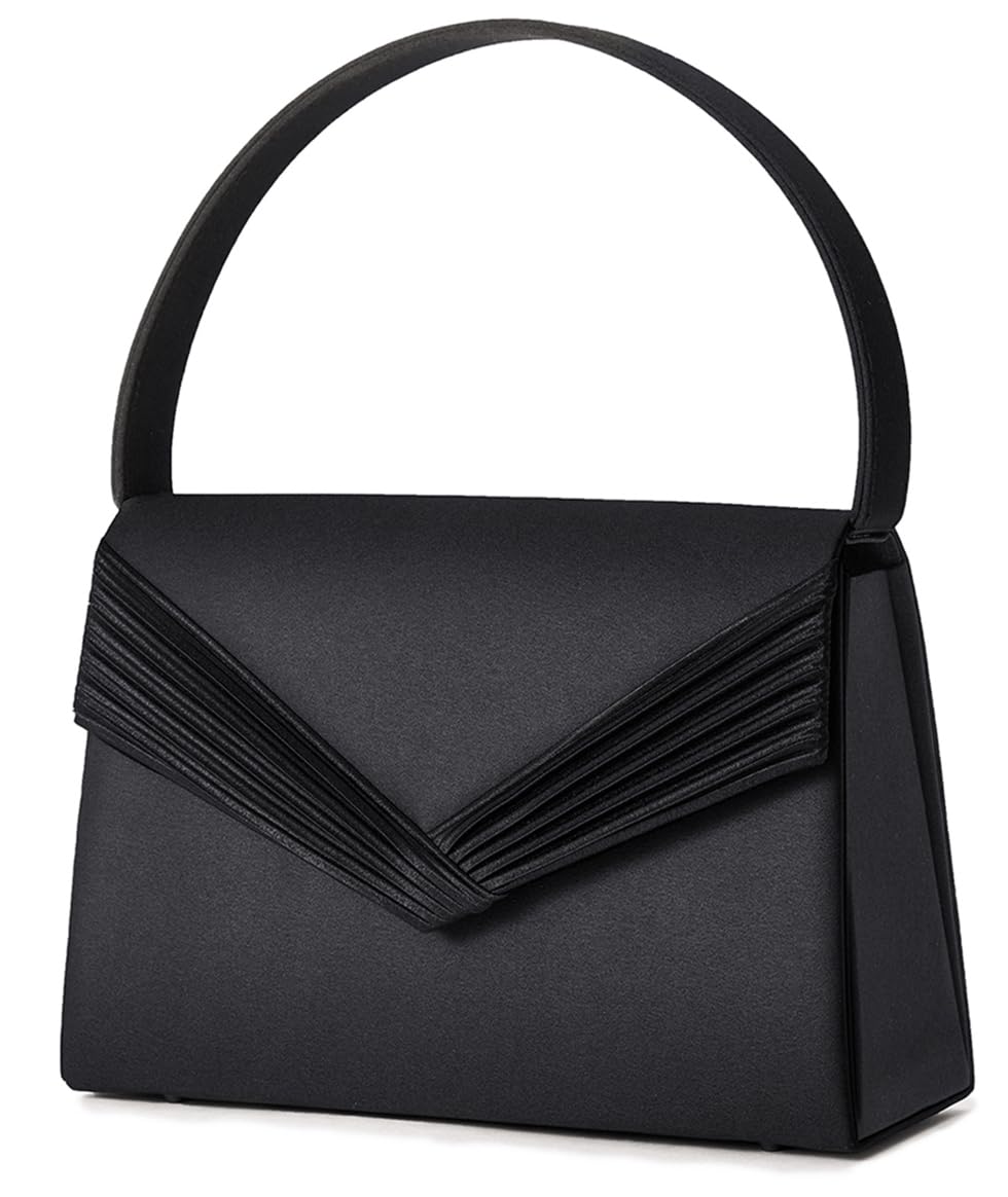 

SUNSPOT Women s Black Formal Handbag, Lightweight and Elegant, Perfect for Mourning, Funerals, Graduations, Entrance Ceremonies, Weddings, School