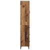 Wall Mounted Highboard Reclaimed Wood Look 69.5 x 34 x 180 cm Engineered Wood