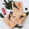 Decoration Gift Candy Tags Self Adhesive Packaging Seals Kraft Paper Blank Sticky Labels Stickers