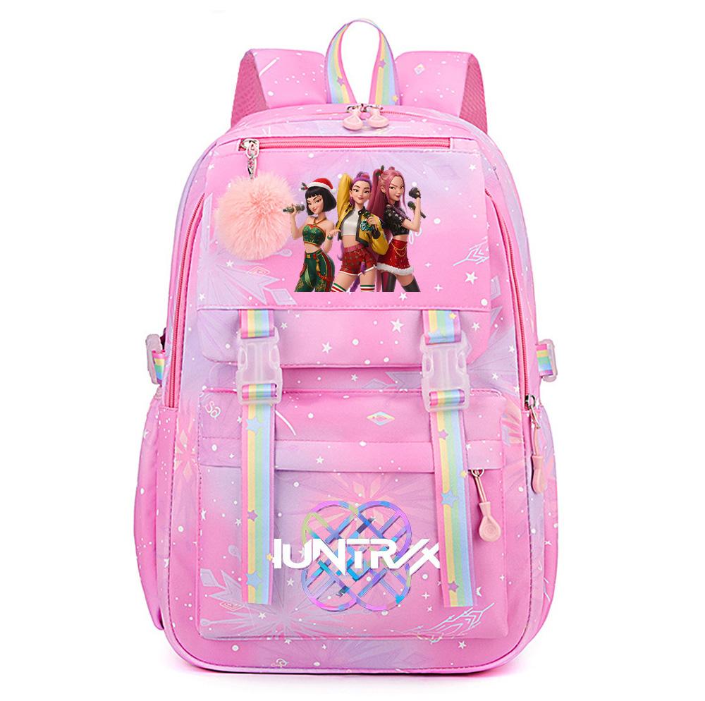 Christmas K-Pop Demon Hunters Printed Large Capacity Waterproof Backpack Teenger Student Girl Boy Schoolbag Bookbag waterproof Travel Bag Mochila