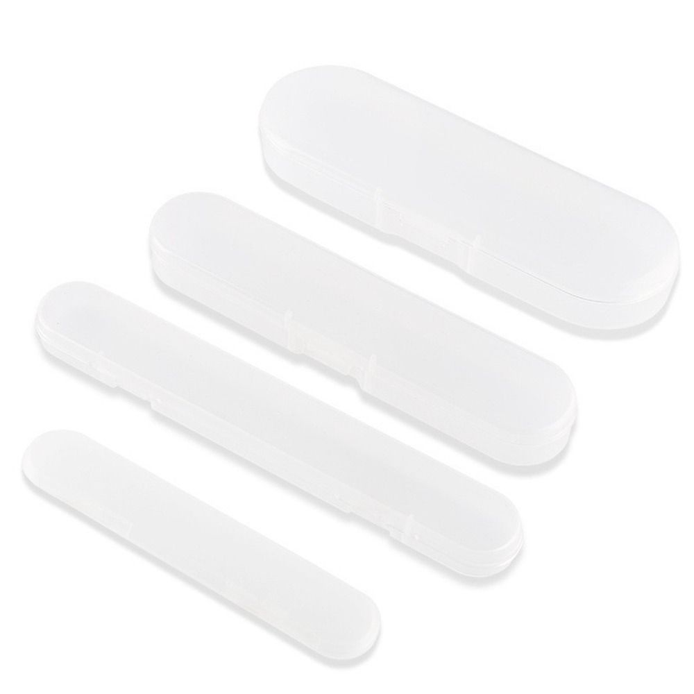 4pcs 10 Styles Dustproof Box Transparent Tweezers Packaging Parts Box  Parts Storage Box
