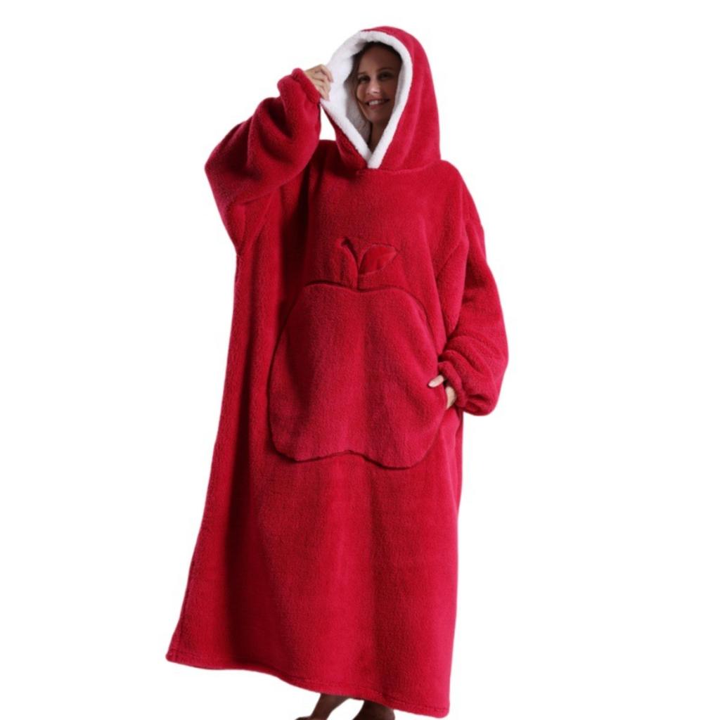 Lazy Blanket, Outdoor Cold-proof Hooded Blanket, Home Wear, Long-sleeved, Thick Blanket