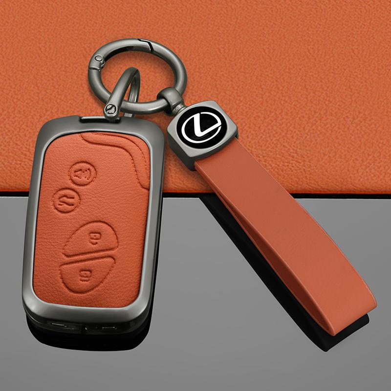 Zinc Alloy Leather Car Key Case Cover Protector Shell For Lexus CT200h ES 300h IS250 GX400 RX270 RX450h RX350 LX570 Accessories