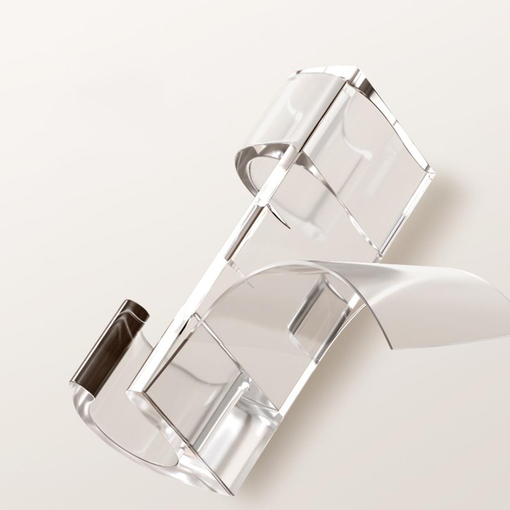 Secure & Versatile Clear Double Hook Clips Plastic Hook Clips for Outdoor String Lights Suitable for Various Surfaces