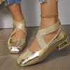 Fashion Women's Shoes Platform Low Heels Female Footwear Modis Casual Sneaker Shallow Mouth Square Toe Clogs Big Size Dress 2025 New Sum